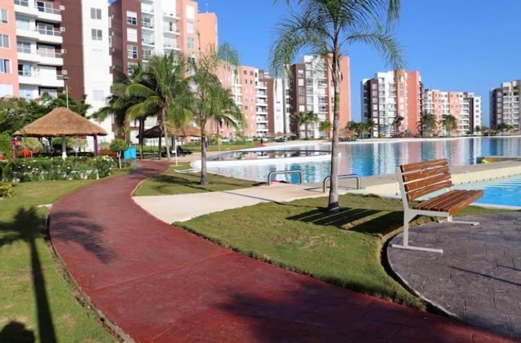 Departamento Dream Lagoons Xa Канкун Экстерьер фото