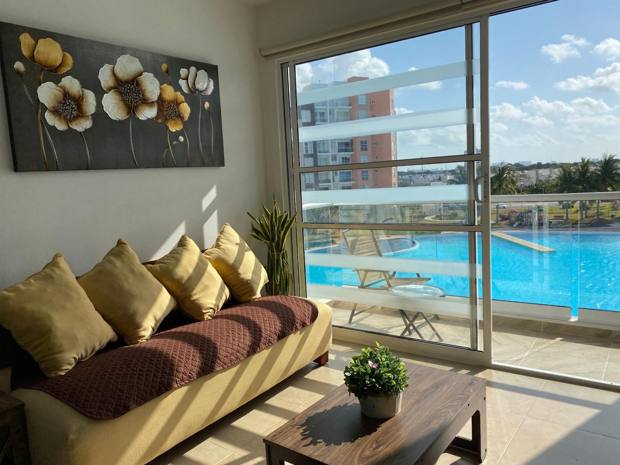 Departamento Dream Lagoons Xa Канкун Экстерьер фото